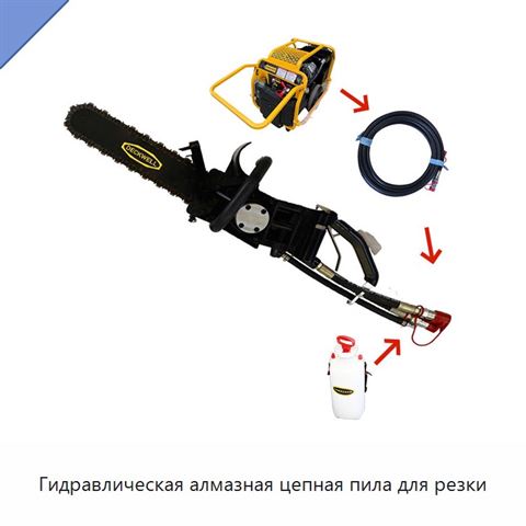 Гидравлическая алмазная цепная пила для резки