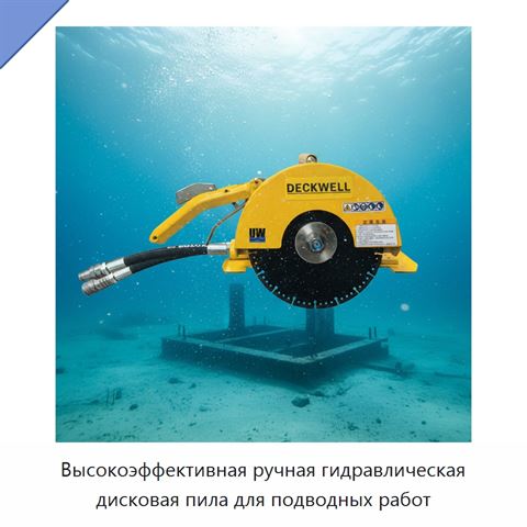 Высокоэффективная ручная гидравлическая дисковая пила для подводных работ