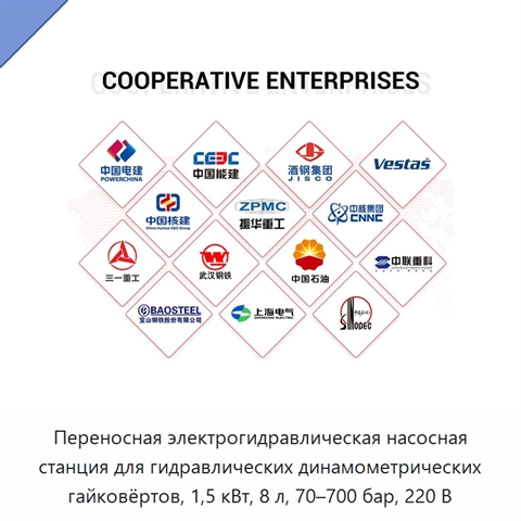 Переносная электрогидравлическая насосная станция для гидравлических динамометрических гайковёртов, 1,5 кВт, 8 л, 70–700 бар, 220 В
