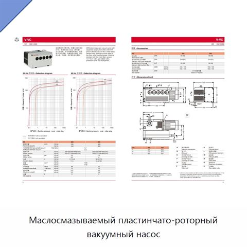 Маслосмазываемый пластинчато-роторный вакуумный насос