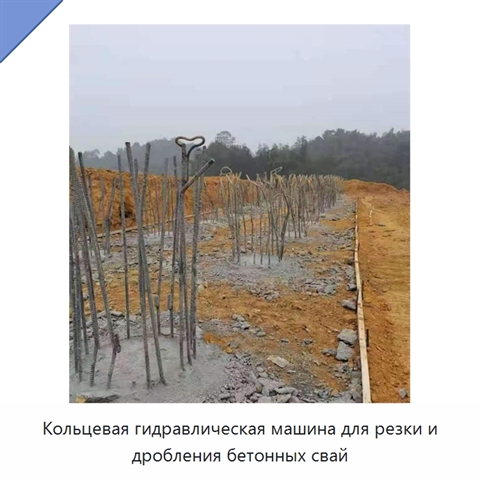 Кольцевая гидравлическая машина для резки и дробления бетонных свай
