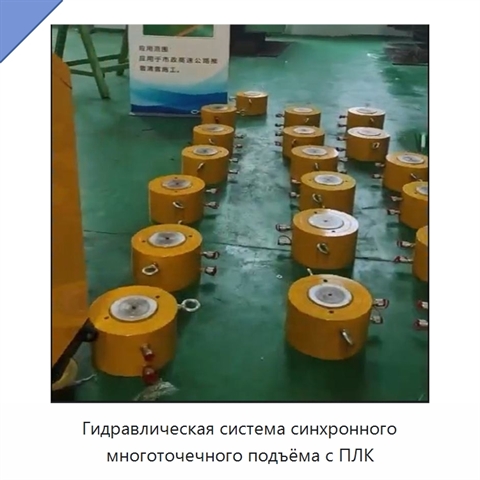 Гидравлическая система синхронного многоточечного подъёма с ПЛК