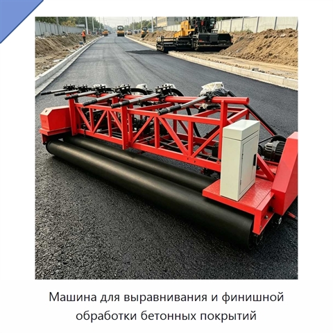 Машина для выравнивания и финишной обработки бетонных покрытий