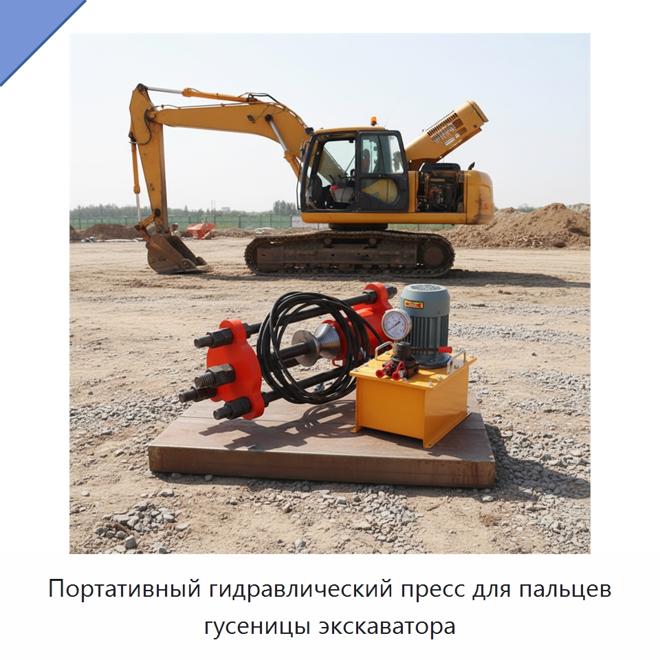 Портативный гидравлический пресс для пальцев гусеницы экскаватора — Прочая строительная техника
