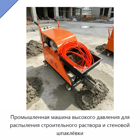 Промышленная машина высокого давления для распыления строительного раствора и стеновой шпаклёвки