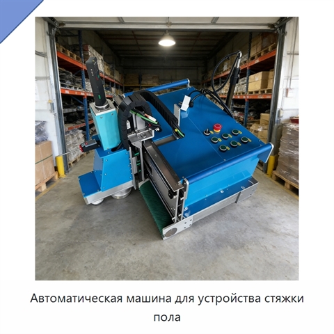 Автоматическая машина для устройства стяжки пола