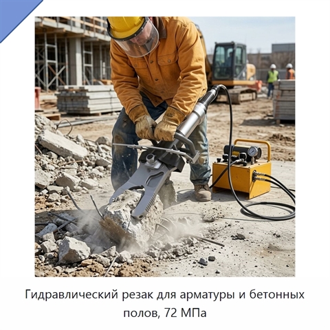 Гидравлический резак для арматуры и бетонных полов, 72 МПа