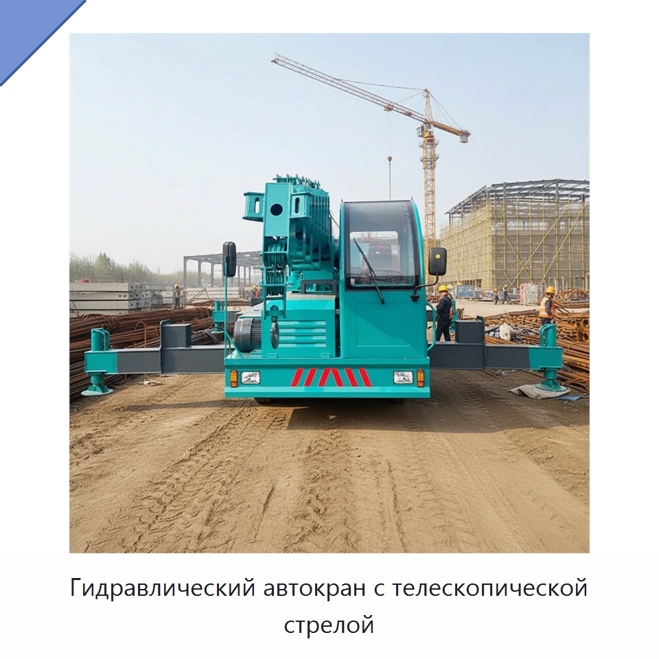Гидравлический автокран с телескопической стрелой — Краны