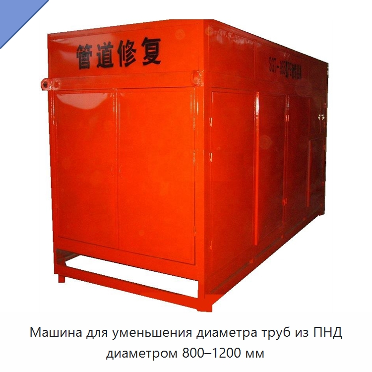 Машина для уменьшения диаметра труб из ПНД диаметром 800–1200 мм — Гидравлические инструменты