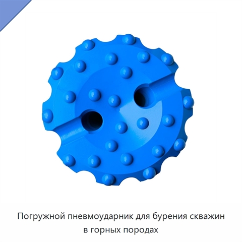 Погружной пневмоударник для бурения скважин в горных породах