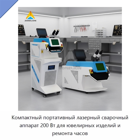 Компактный портативный лазерный сварочный аппарат 200 Вт для ювелирных изделий и ремонта часов