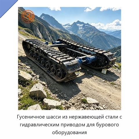 Гусеничное шасси из нержавеющей стали с гидравлическим приводом для бурового оборудования