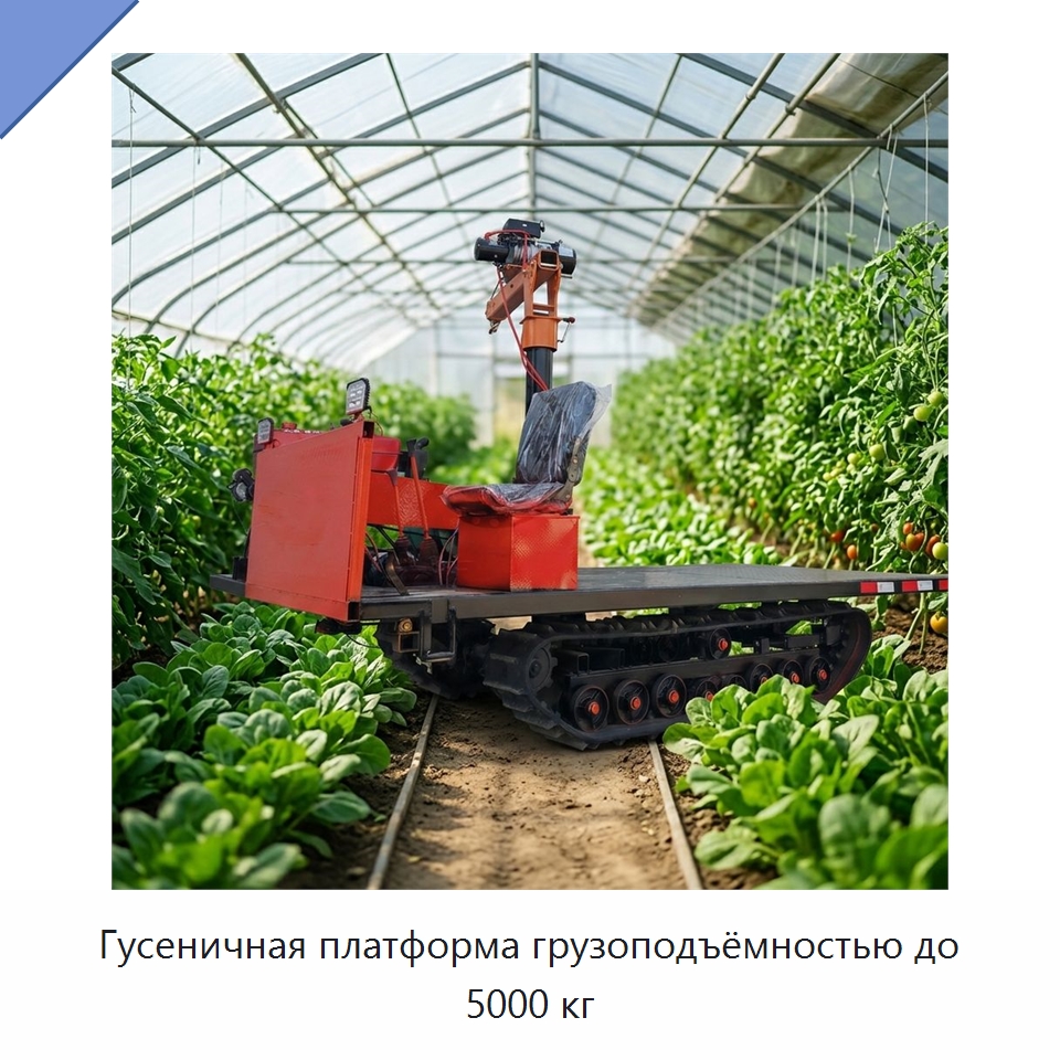 Гусеничная платформа грузоподъёмностью до 5000 кг — Землеройная техника