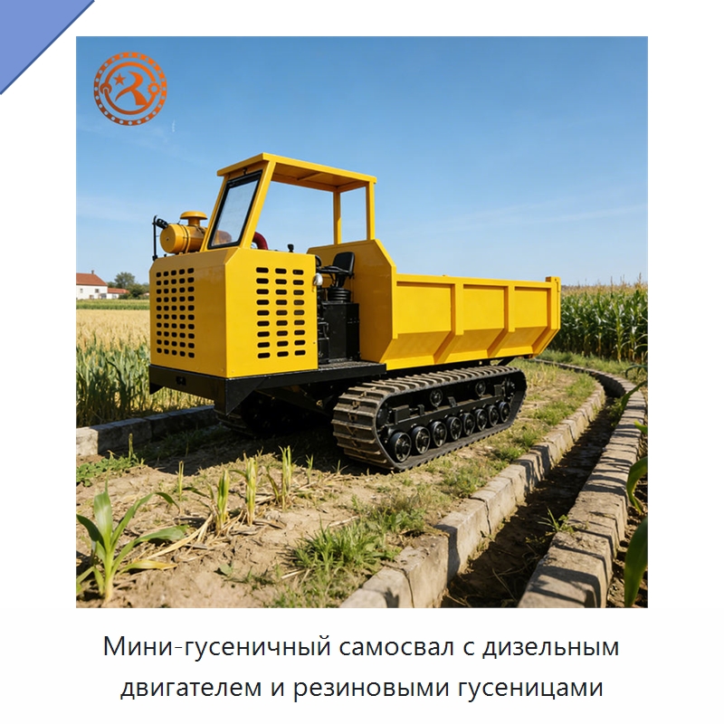 Мини-гусеничный самосвал с дизельным двигателем и резиновыми гусеницами — Горнодобывающее оборудование