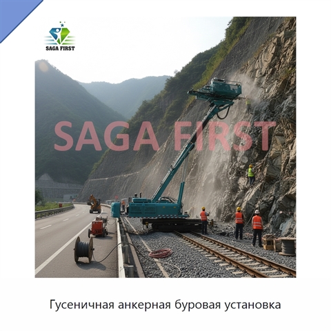 Гусеничная анкерная буровая установка