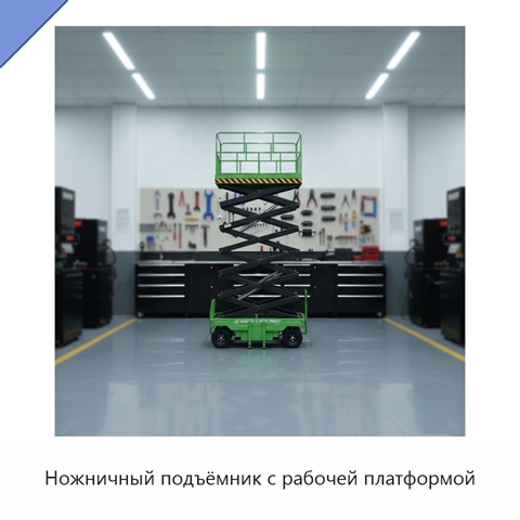 Ножничный подъёмник с рабочей платформой