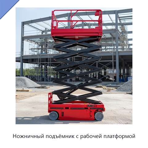 Ножничный подъёмник с рабочей платформой
