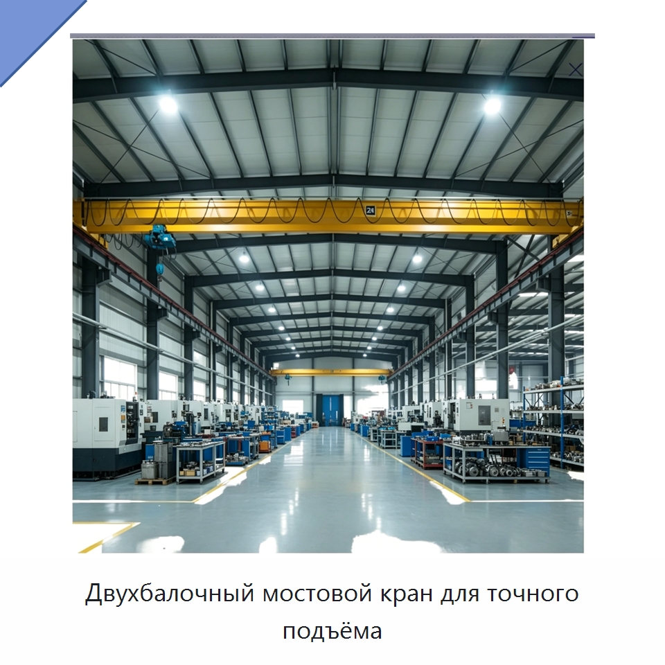 Двухбалочный мостовой кран для точного подъёма — Краны