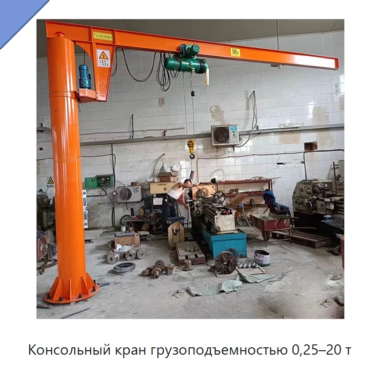 Консольный кран грузоподъемностью 0,25–20 т — Краны