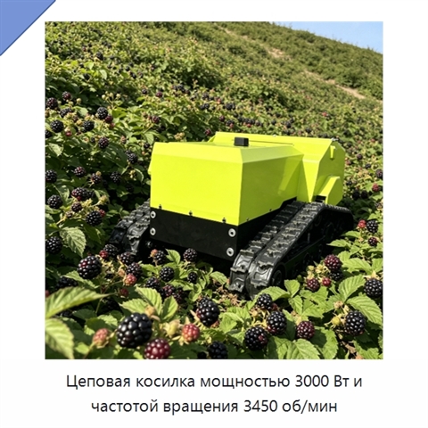 Цеповая косилка мощностью 3000 Вт и частотой вращения 3450 об/мин