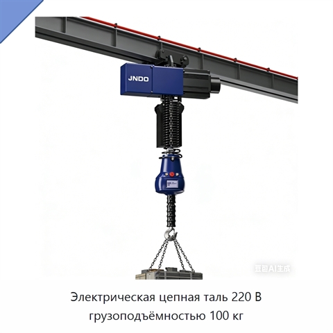 Электрическая цепная таль 220 В грузоподъёмностью 100 кг
