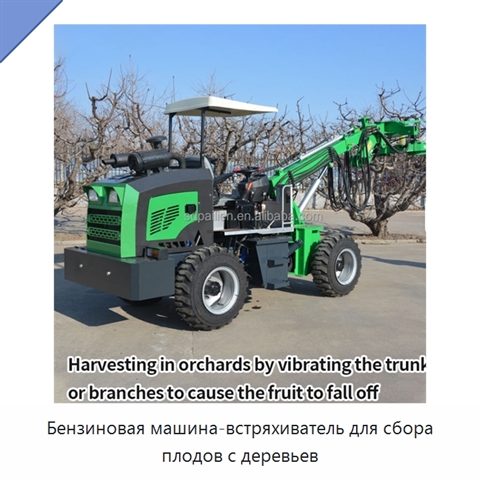 Бензиновая машина-встряхиватель для сбора плодов с деревьев