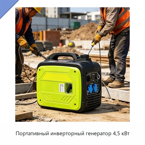 Портативный инверторный генератор 4,5 кВт