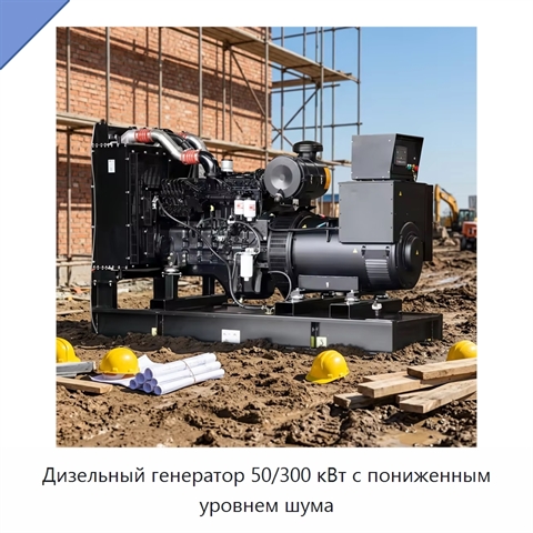 Дизельный генератор 50/300 кВт с пониженным уровнем шума