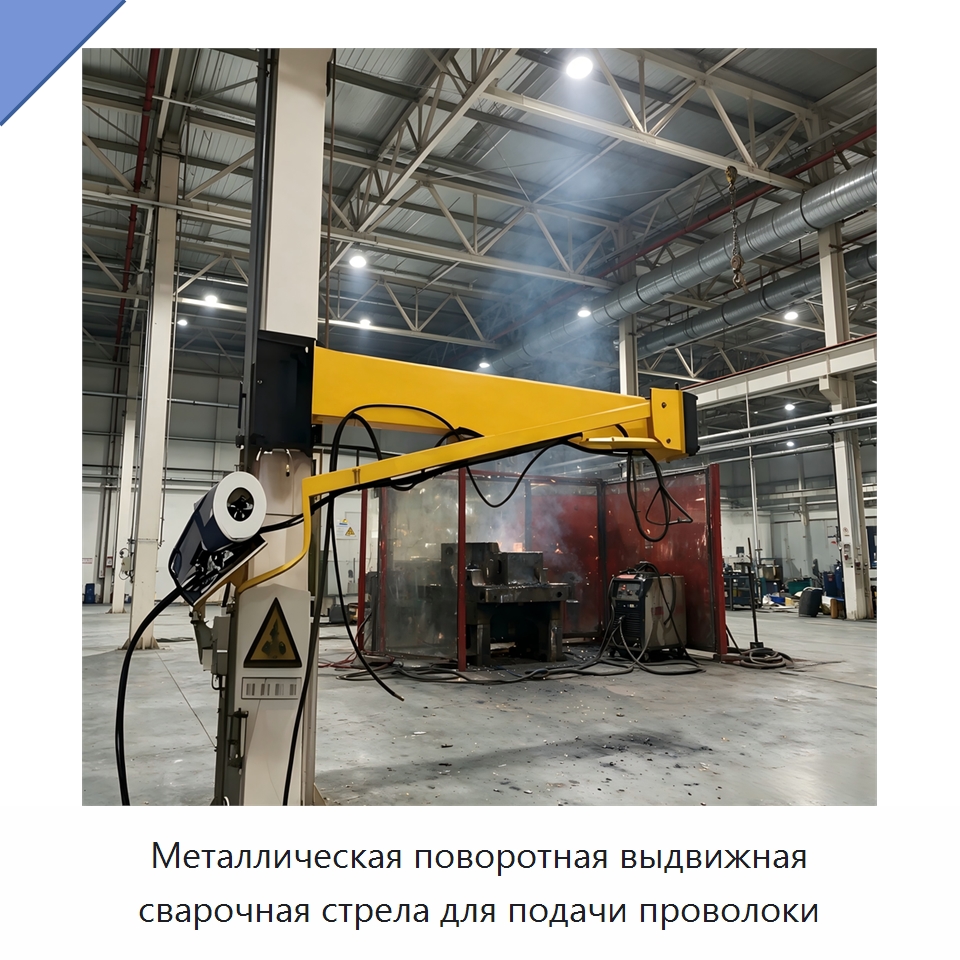 Металлическая поворотная выдвижная сварочная стрела для подачи проволоки — Сварочные принадлежности и вспомогательное оборудование