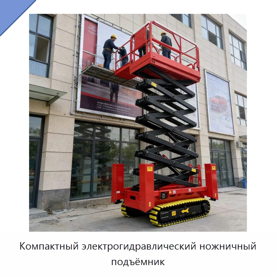 Компактный электрогидравлический ножничный подъёмник — Подъемные столы
