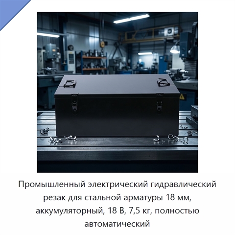 Промышленный электрический гидравлический резак для стальной арматуры 18 мм, аккумуляторный, 18 В, 7,5 кг, полностью автоматический