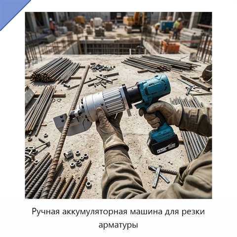 Ручная аккумуляторная машина для резки арматуры