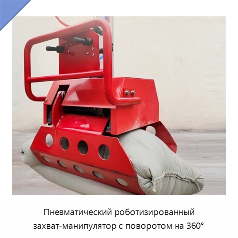Пневматический роботизированный захват-манипулятор с поворотом на 360°
