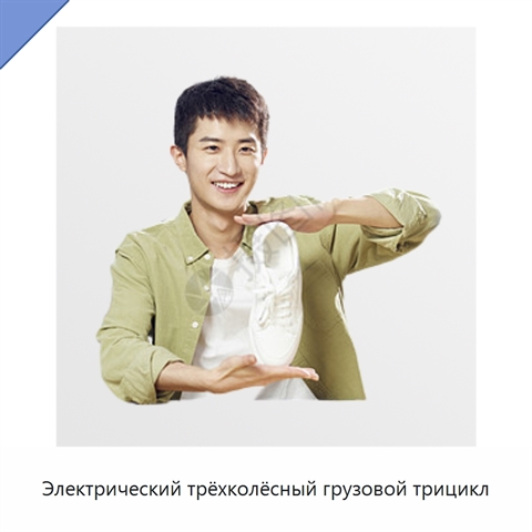 Электрический трёхколёсный грузовой трицикл