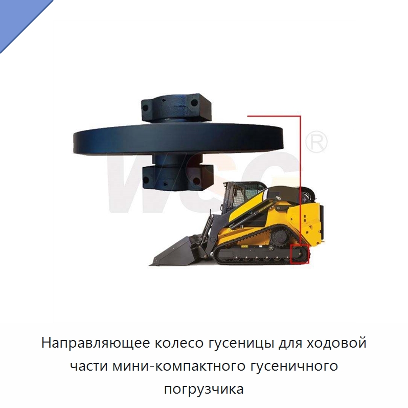 Направляющее колесо гусеницы для ходовой части мини-компактного гусеничного погрузчика — Запчасти для строительной техники