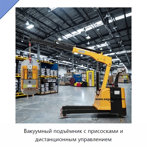 Вакуумный подъёмник с присосками и дистанционным управлением