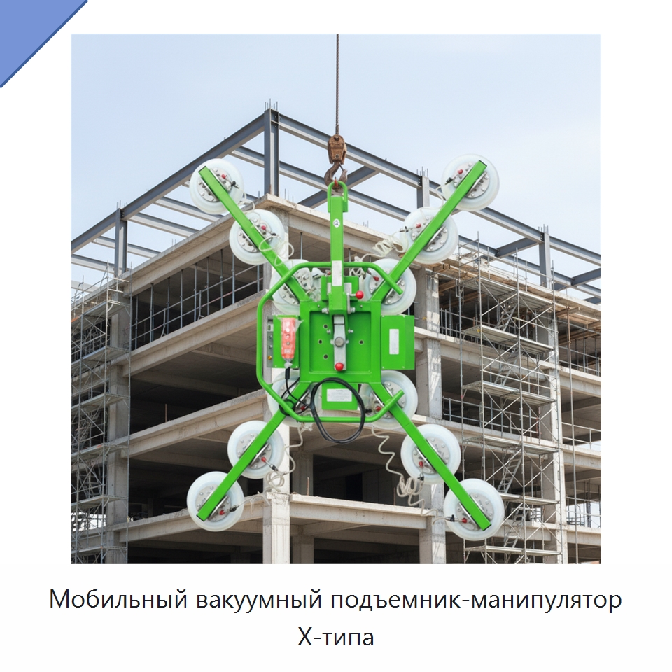 Мобильный вакуумный подъемник-манипулятор X-типа — Вакуумные грузозахваты