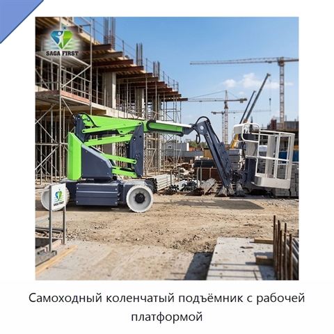 Самоходный коленчатый подъёмник с рабочей платформой
