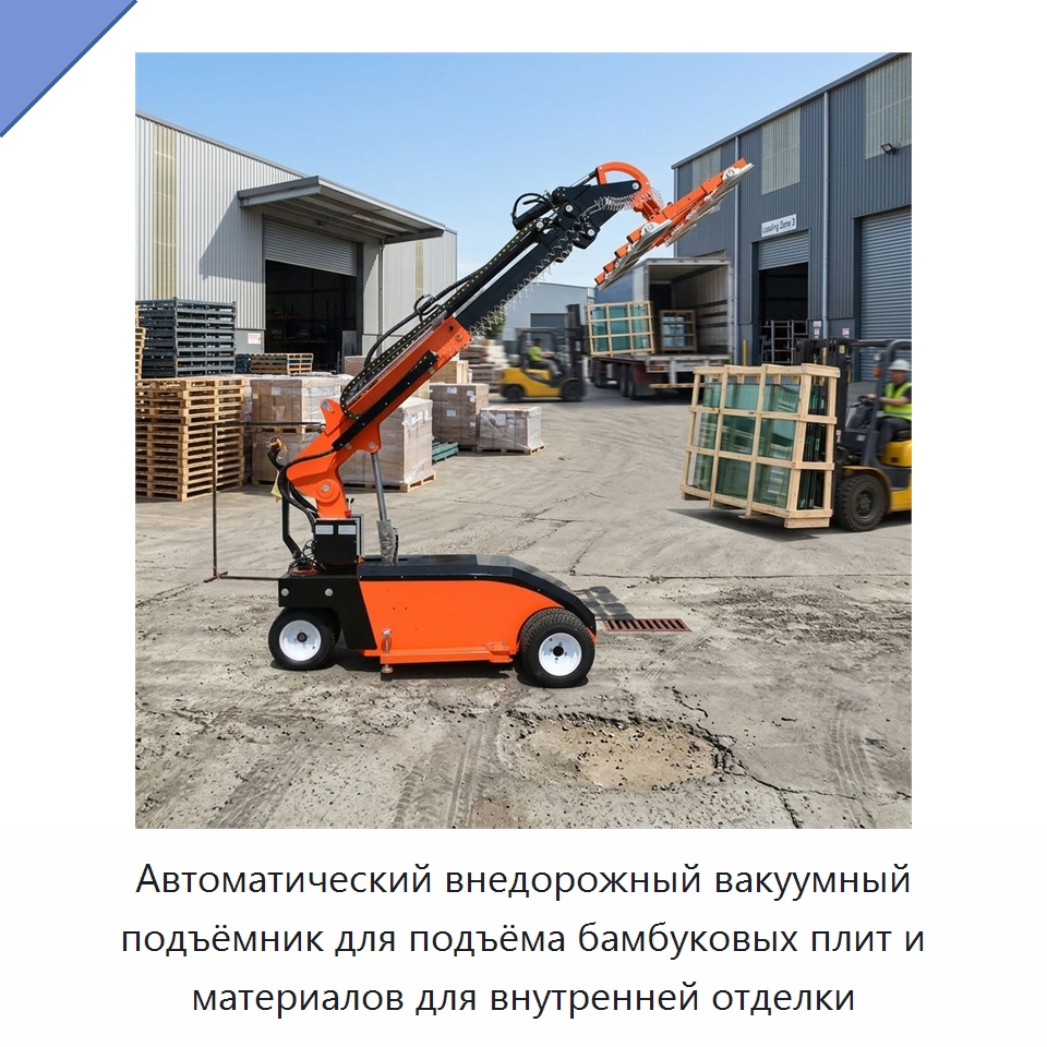 Автоматический внедорожный вакуумный подъёмник для подъёма бамбуковых плит и материалов для внутренней отделки — Вакуумные грузозахваты