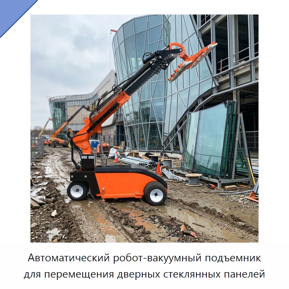 Автоматический робот-вакуумный подъемник для перемещения дверных стеклянных панелей — Вакуумные грузозахваты