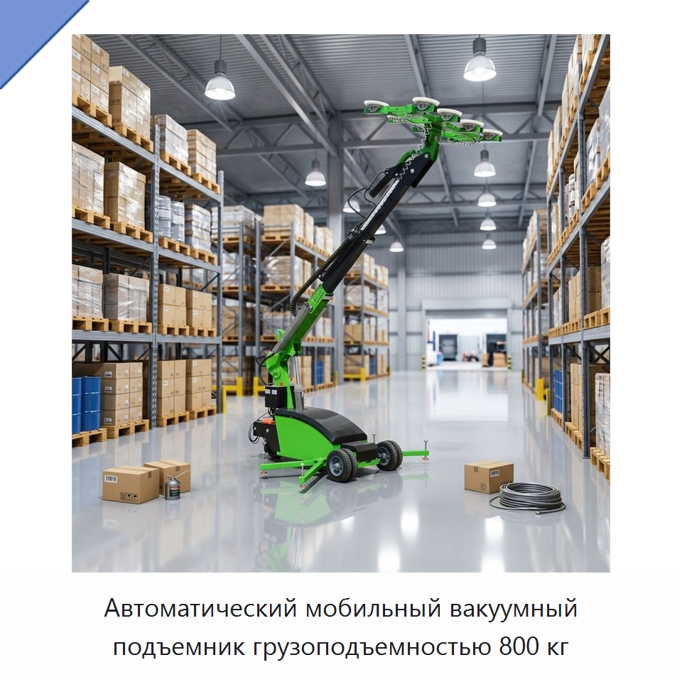 Автоматический мобильный вакуумный подъемник грузоподъемностью 800 кг — Вакуумные грузозахваты