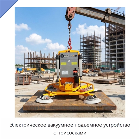 Электрическое вакуумное подъемное устройство с присосками