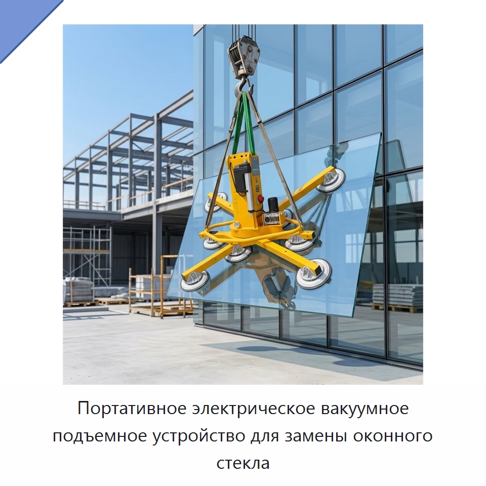Портативное электрическое вакуумное подъемное устройство для замены оконного стекла — Вакуумные грузозахваты