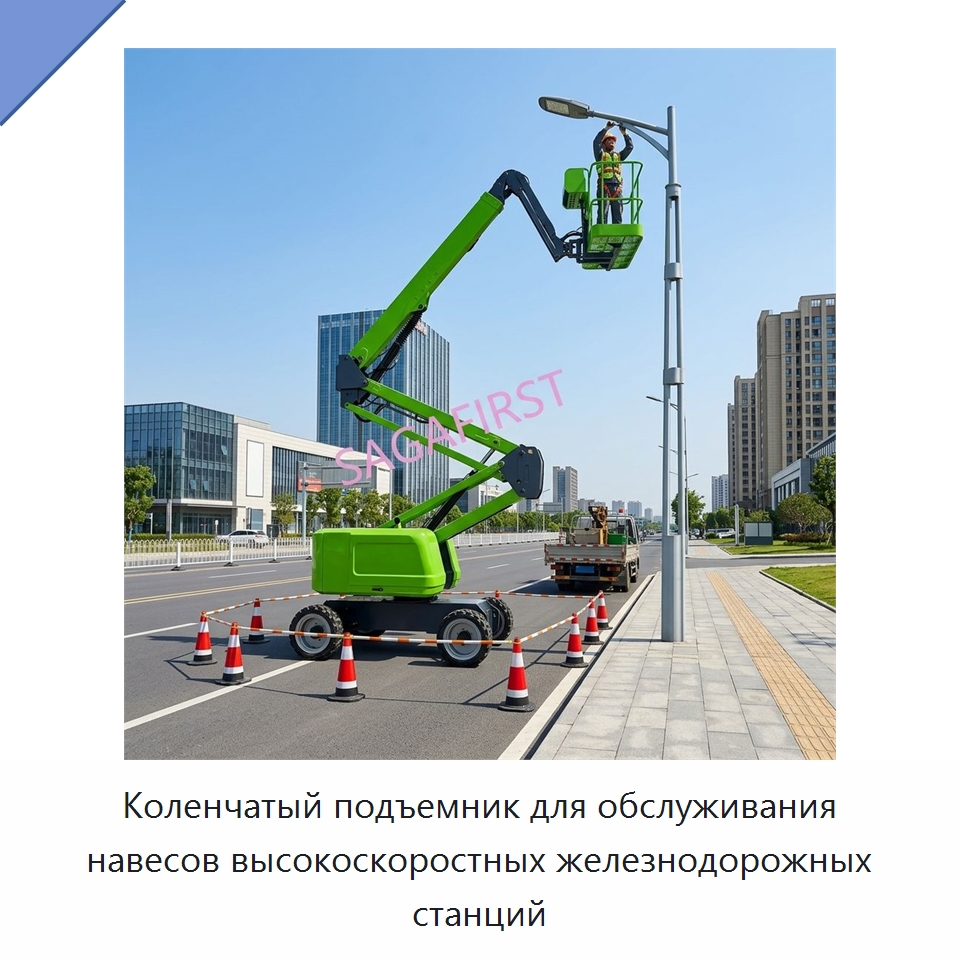 Коленчатый подъемник для обслуживания навесов высокоскоростных железнодорожных станций — Подъемные столы