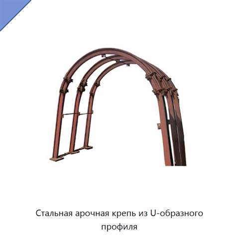 Стальная арочная крепь из U-образного профиля