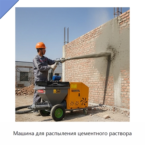 Машина для распыления цементного раствора