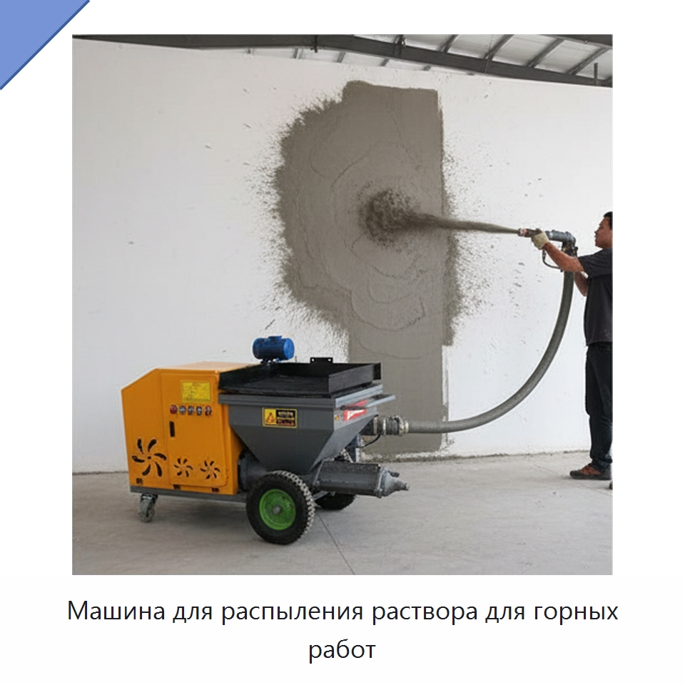Машина для распыления раствора для горных работ — Штукатурные станции