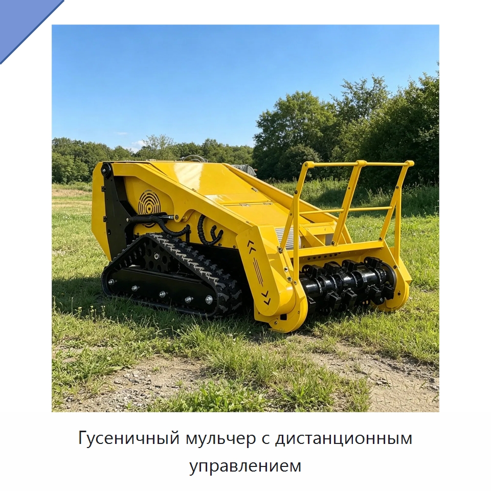 Гусеничный мульчер с дистанционным управлением — Лесохозяйственная техника