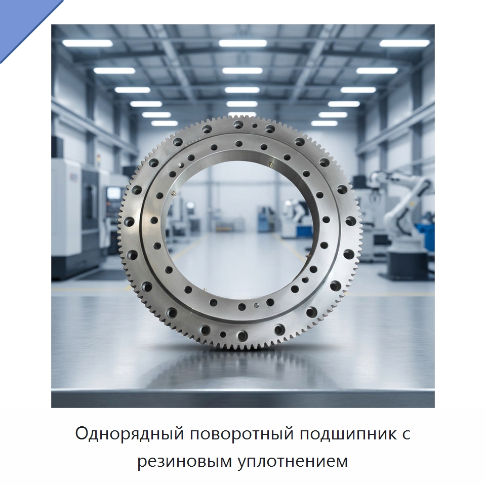 Однорядный поворотный подшипник с резиновым уплотнением — Опорно-поворотные подшипники