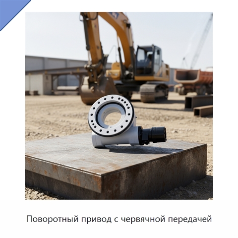 Поворотный привод с червячной передачей